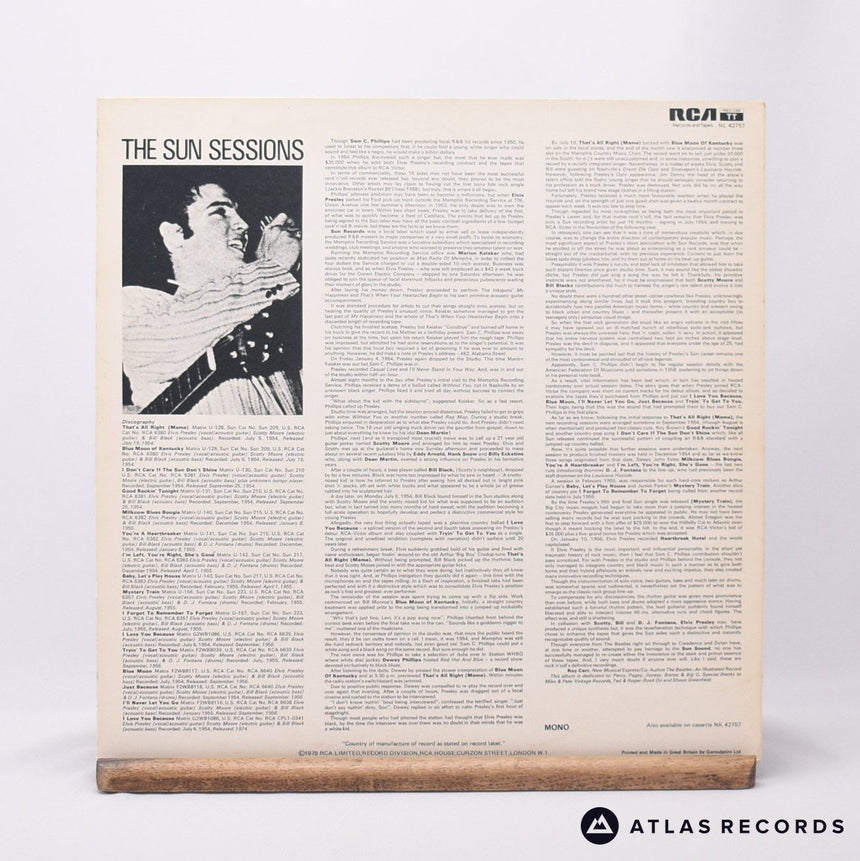 Elvis Presley - The Sun Collection - Mono Reissue LP Vinyl Record - EX/EX