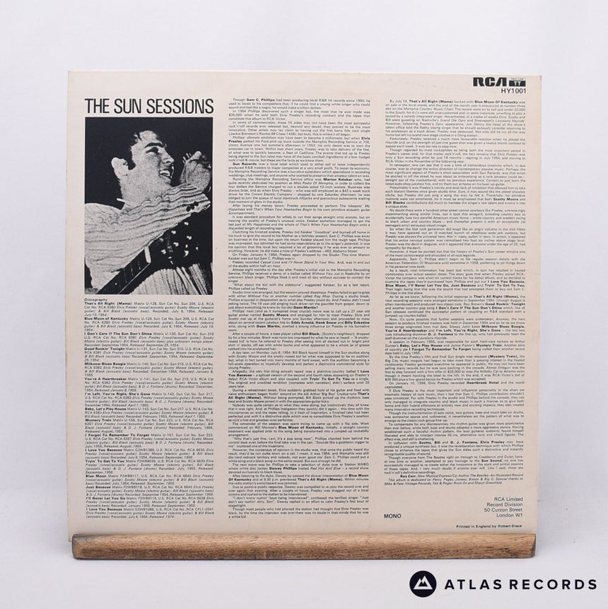 Elvis Presley - The Sun Collection - Mono LP Vinyl Record - EX/EX