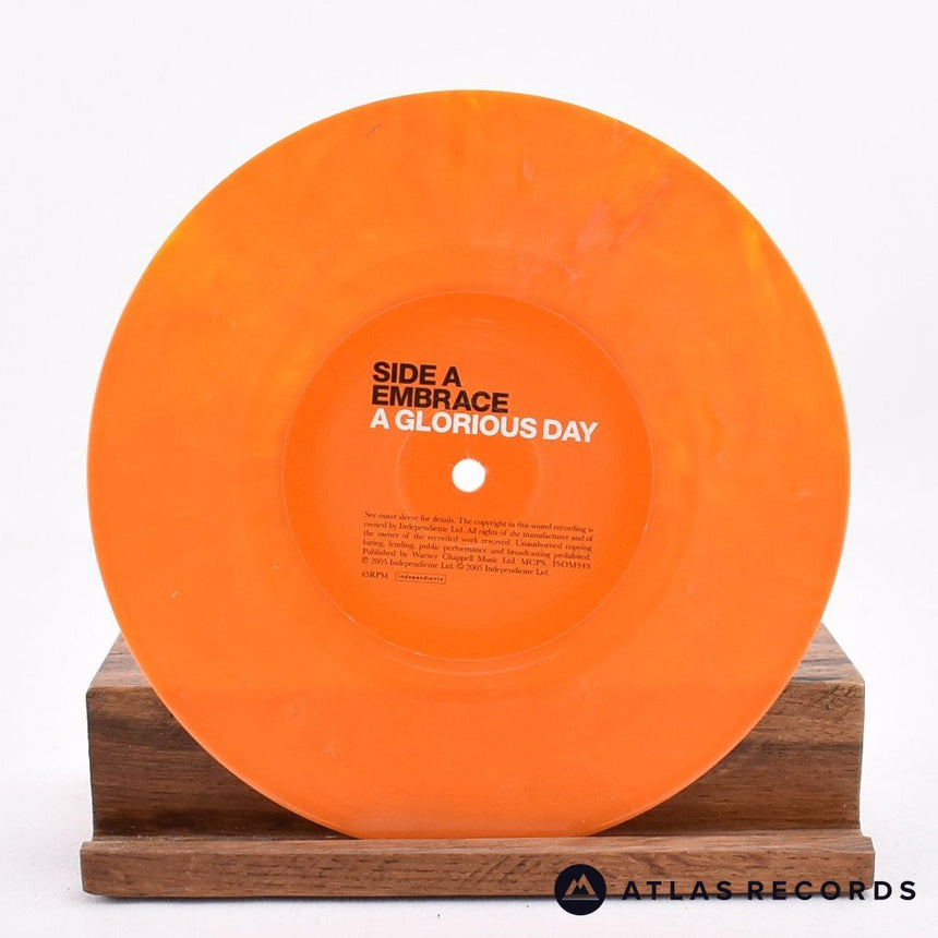 Embrace - A Glorious Day - Orange Limited Edition 7" Vinyl Record - NM/NM