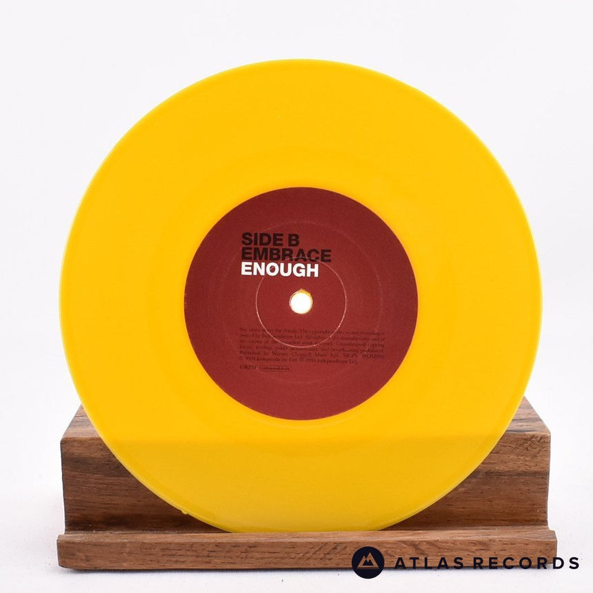 Embrace - Ashes - Yellow 7" Vinyl Record - NM/NM
