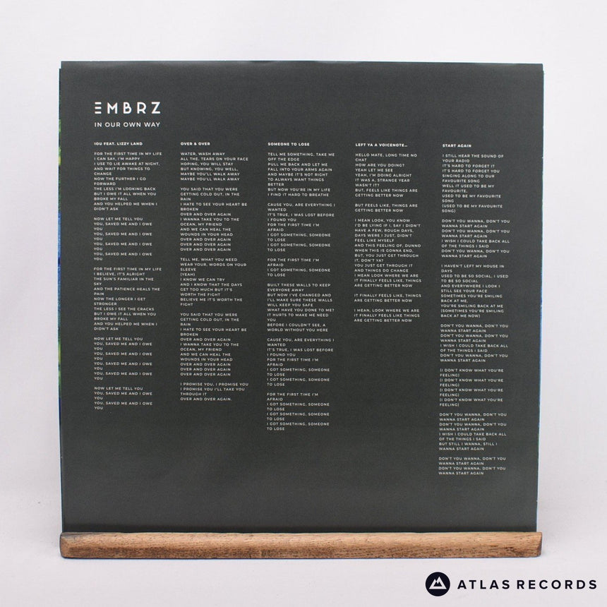 Embrz - In Our Own Way - Pink Translucent A B LP Vinyl Record - NM/EX