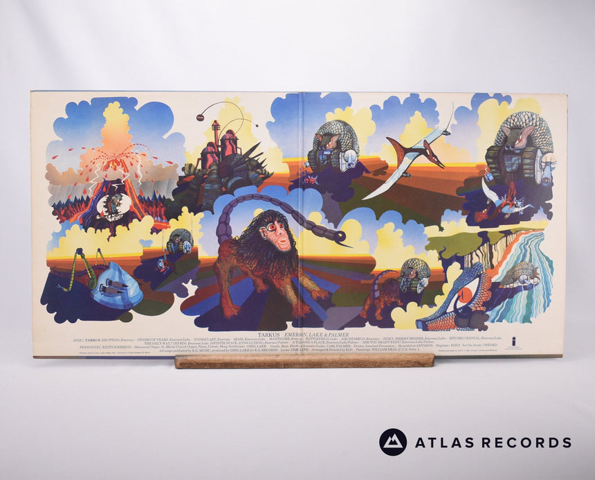 Emerson, Lake & Palmer - Tarkus - Gatefold Pecko Porky LP Vinyl Record - VG+/VG+