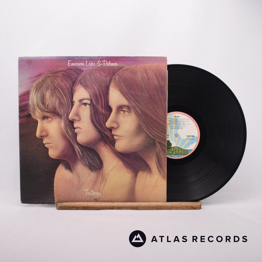 Emerson, Lake & Palmer Trilogy LP Vinyl Record - Front Cover & Record