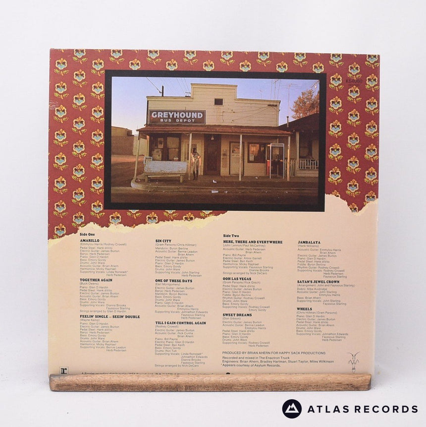 Emmylou Harris - Elite Hotel - LP Vinyl Record - EX/EX