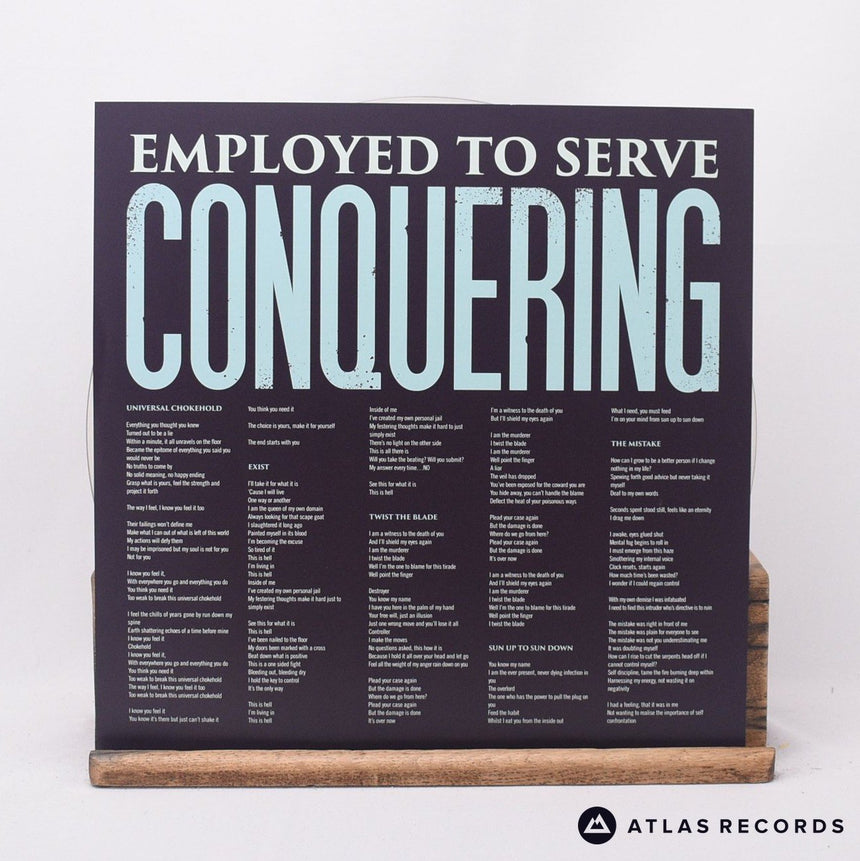Employed To Serve - Conquering - Clear Lyric Sheet LP Vinyl Record - NM/EX