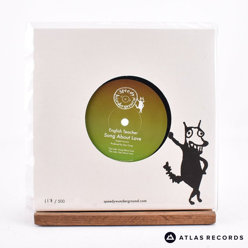 English Teacher - Song About Love - Die-Cut Sleeve 7" Vinyl Record - EX/EX