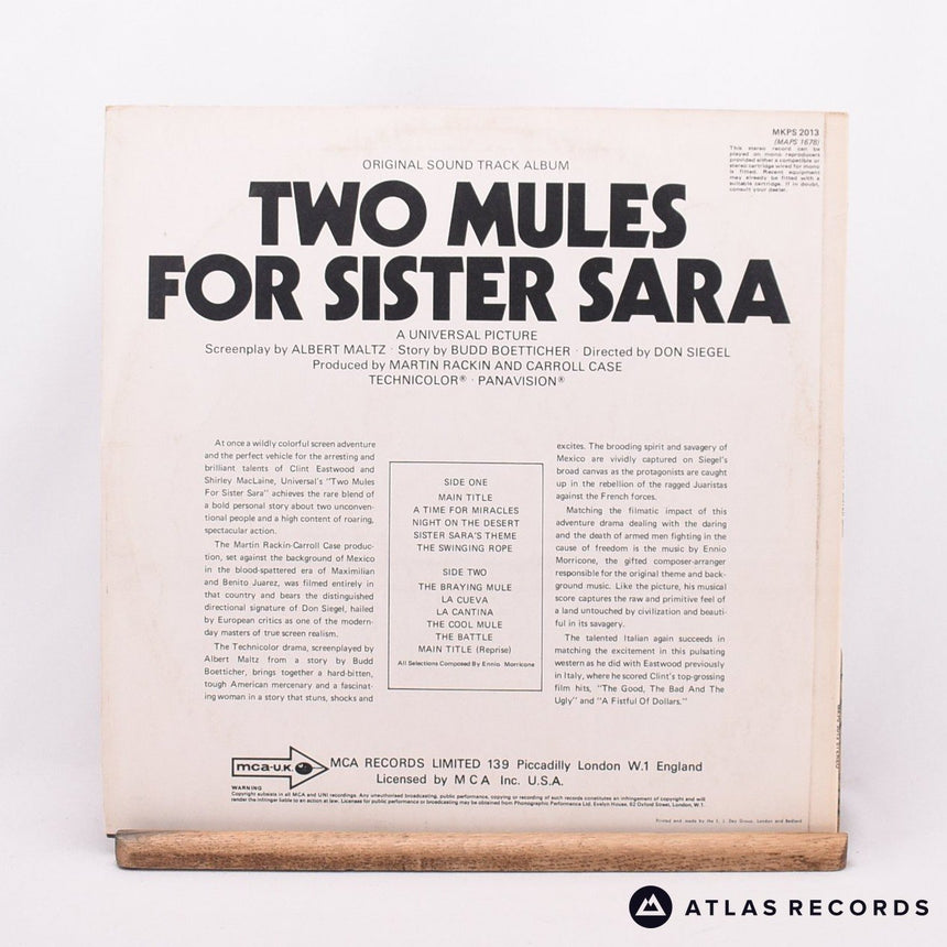 Ennio Morricone - Two Mules For Sister Sara - LP Vinyl Record - VG+/EX