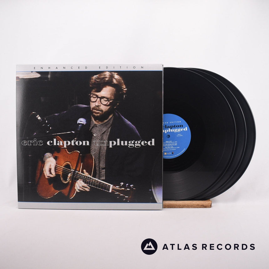 Eric Clapton Unplugged: Enhanced Edition 3 x LP Vinyl Record - Front Cover & Record