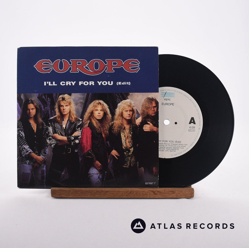 Europe I'll Cry For You 7" Vinyl Record - Front Cover & Record