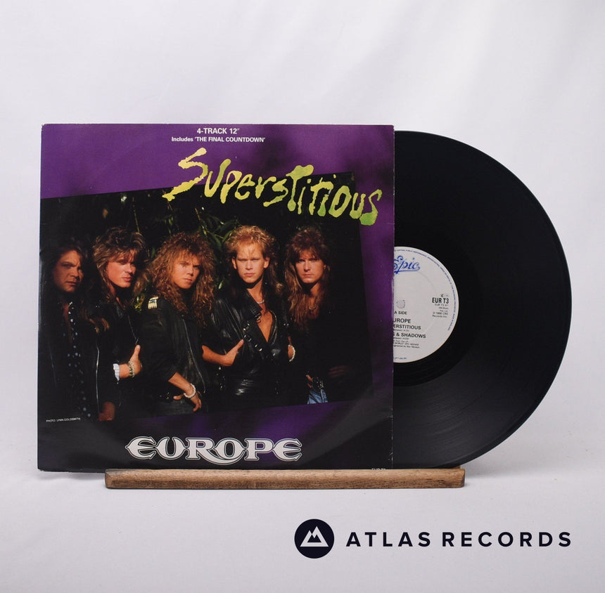 Europe - Superstitious - 12" Vinyl Record - VG+/VG+