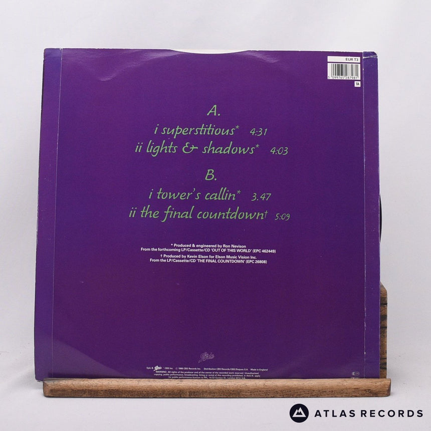 Europe - Superstitious - 12" Vinyl Record - VG+/VG+