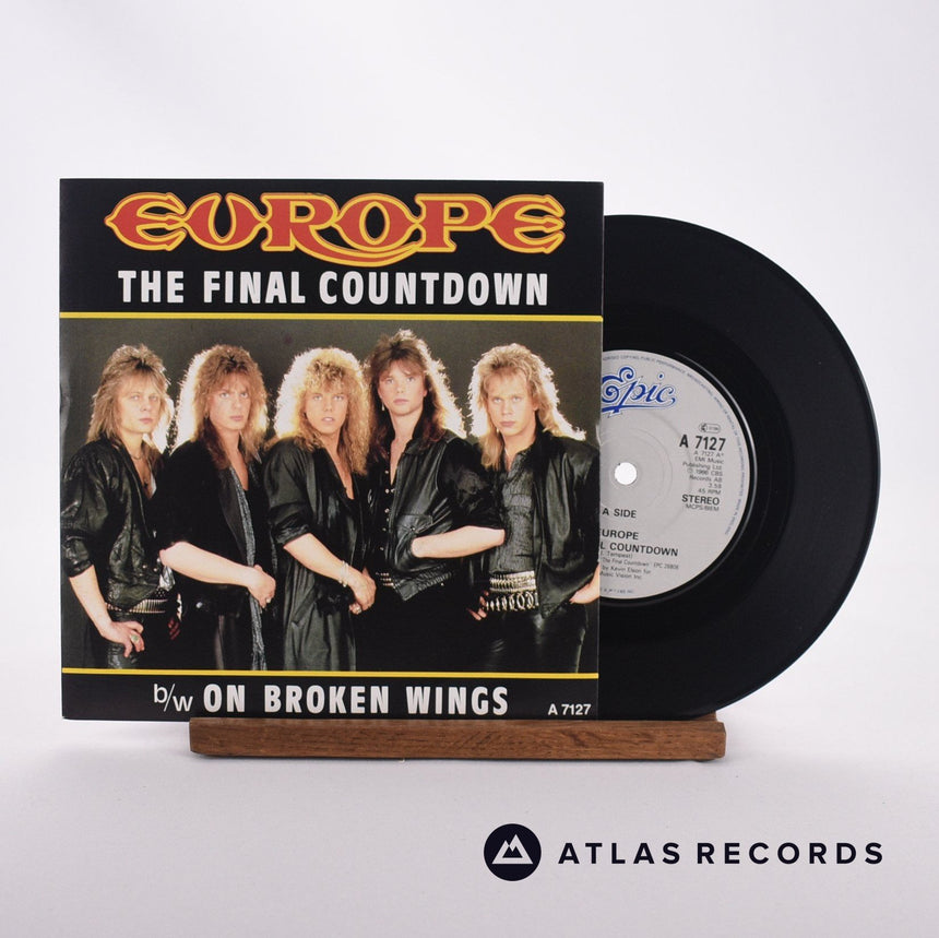 Europe The Final Countdown 7" Vinyl Record - Front Cover & Record