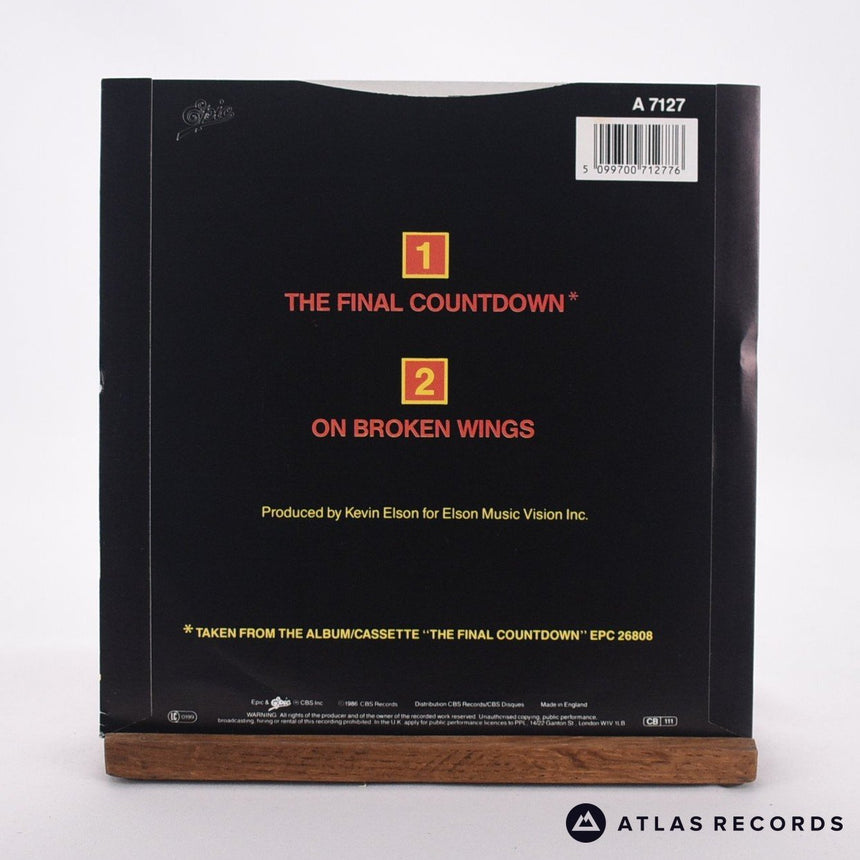 Europe - The Final Countdown - 7" Vinyl Record - EX/EX