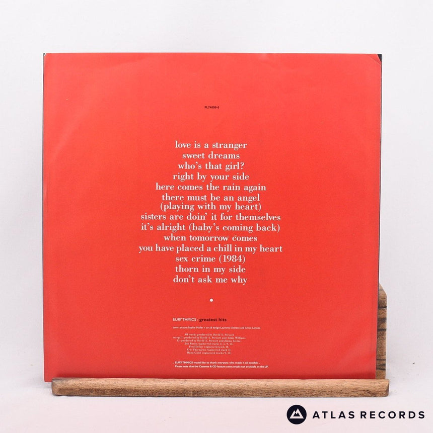 Eurythmics - Greatest Hits - A1 B1 LP Vinyl Record - EX/NM