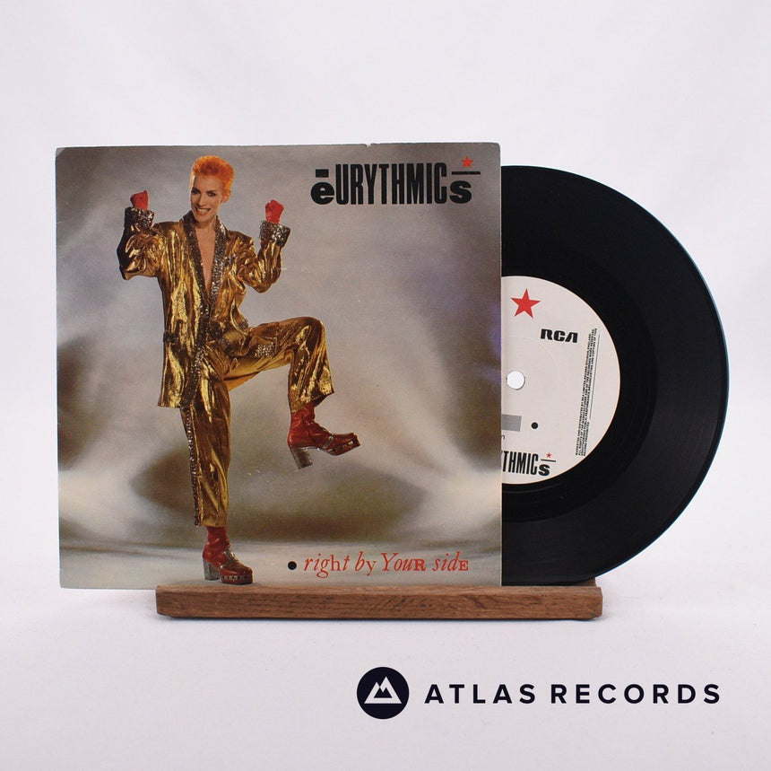 Eurythmics Right By Your Side 7" Vinyl Record - Front Cover & Record
