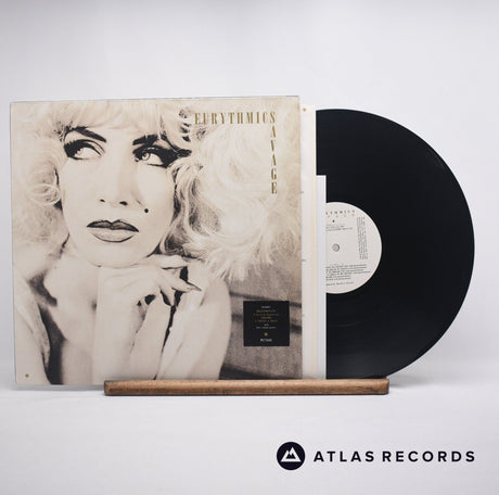 Eurythmics Savage LP Vinyl Record - Front Cover & Record