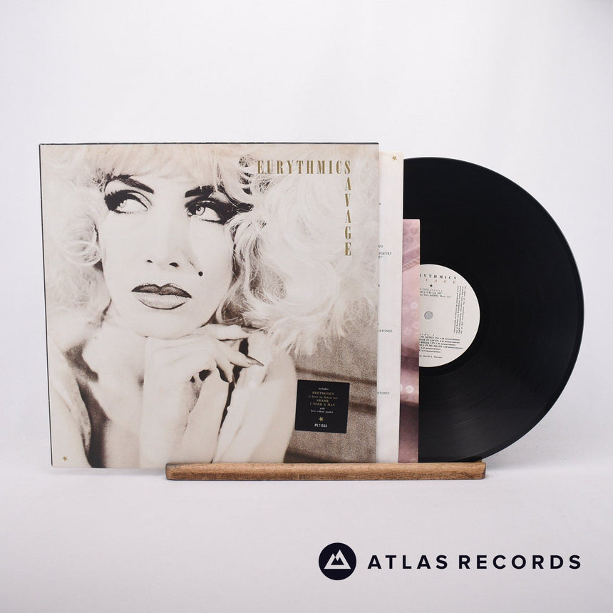 Eurythmics Savage LP Vinyl Record - Front Cover & Record