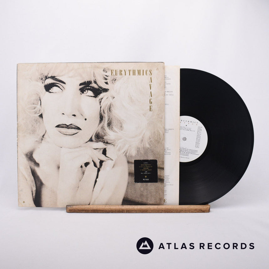 Eurythmics Savage LP Vinyl Record - Front Cover & Record