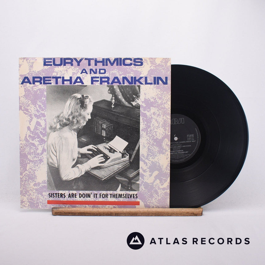 Eurythmics Sisters Are Doin' It For Themselves 12" Vinyl Record - Front Cover & Record