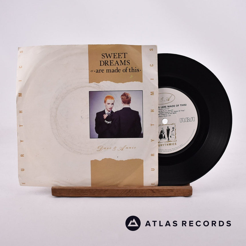 Eurythmics Sweet Dreams 7" Vinyl Record - Front Cover & Record