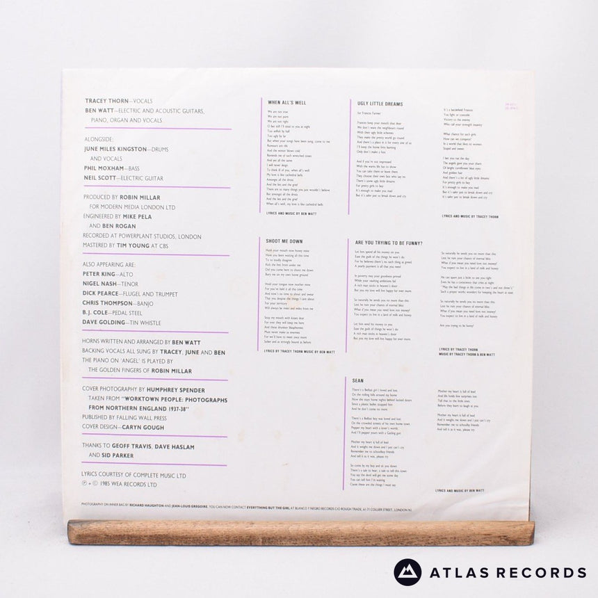 Everything But The Girl - Love Not Money - LP Vinyl Record - VG+/EX