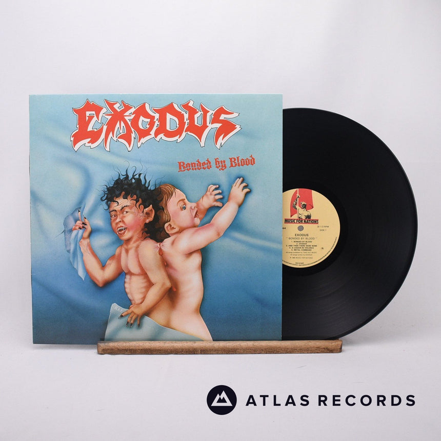 Exodus Bonded By Blood LP Vinyl Record - Front Cover & Record