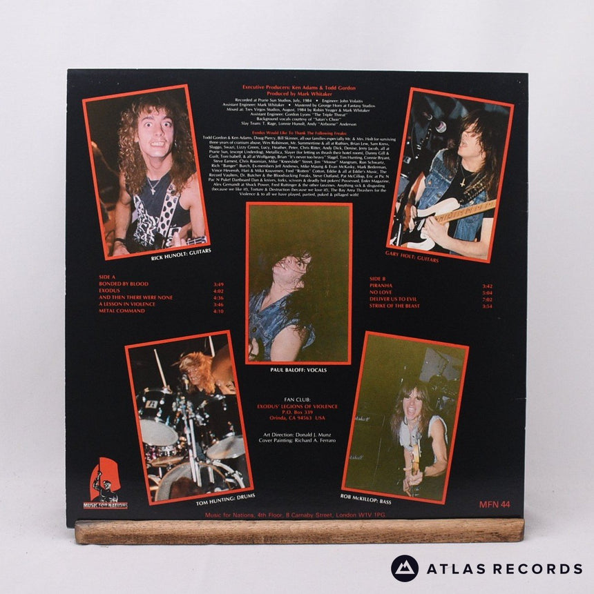 Exodus - Bonded By Blood - Mpo A1 B1 LP Vinyl Record - NM/EX