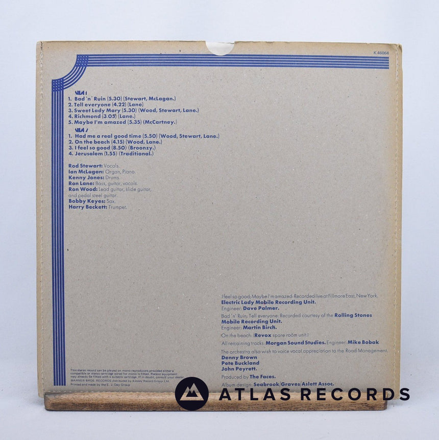 Faces - Long Player - Die-Cut Sleeve Reissue A2 B2 LP Vinyl Record - VG+/EX
