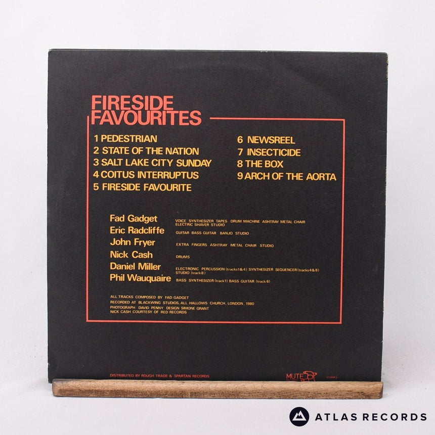 Fad Gadget - Fireside Favourites - 3-A B2 LP Vinyl Record - EX/VG+