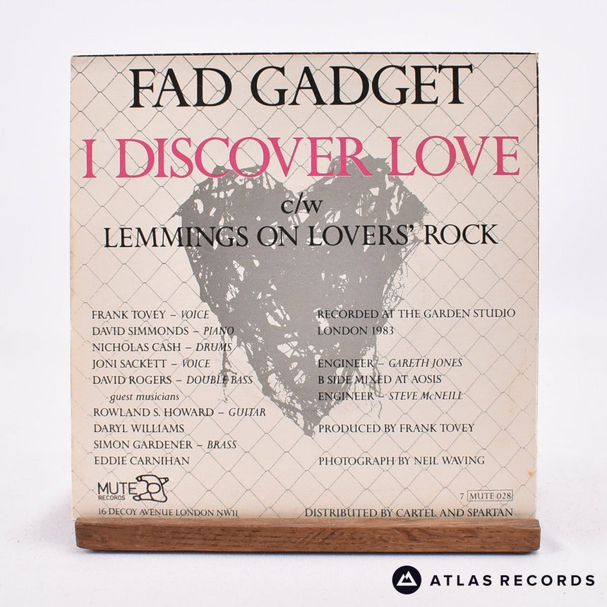 Fad Gadget - I Discover Love - 7" Vinyl Record - EX/VG+
