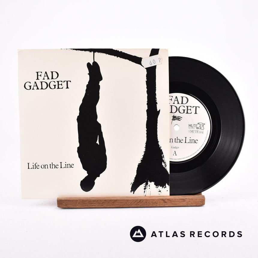 Fad Gadget Life On The Line 7" Vinyl Record - Front Cover & Record