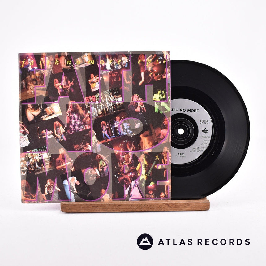 Faith No More Epic 7" Vinyl Record - Front Cover & Record