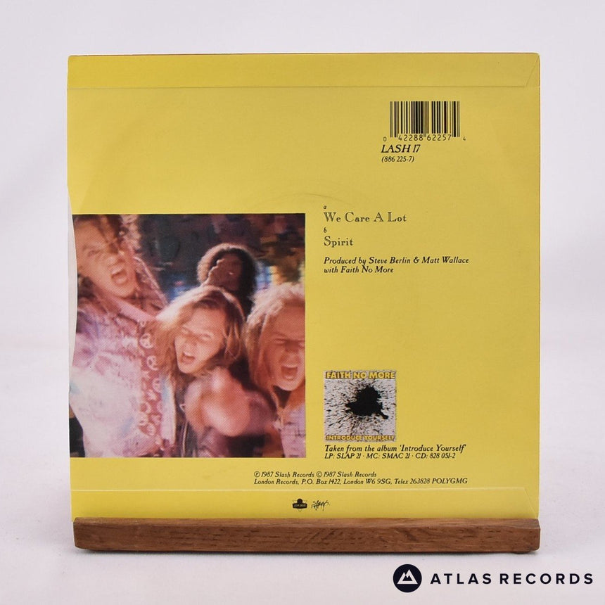 Faith No More - We Care A Lot - 7" Vinyl Record - EX/EX