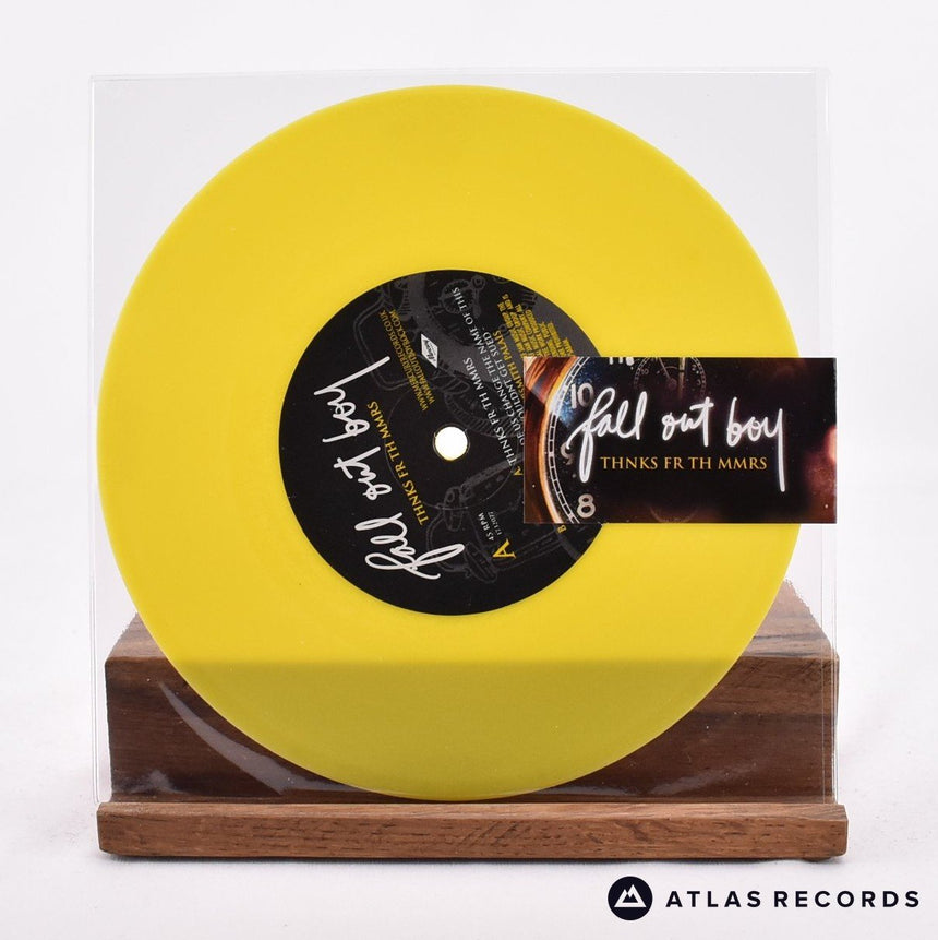 Fall Out Boy Thnks Fr Th Mmrs 7" Vinyl Record - Front Cover & Record