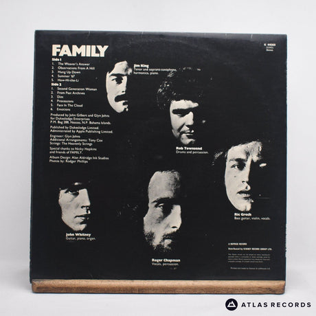 Family - Family Entertainment - Insert Reissue LP Vinyl Record - VG+/EX