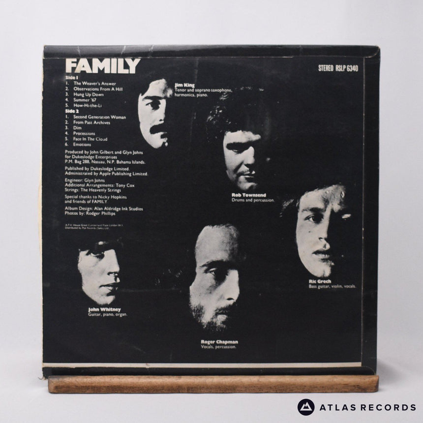 Family - Family Entertainment - a-2 b-2 LP Vinyl Record - VG+/VG+