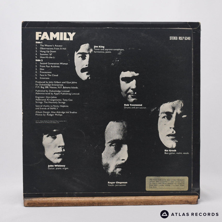 Family - Family Entertainment - LP Vinyl Record - VG+/VG