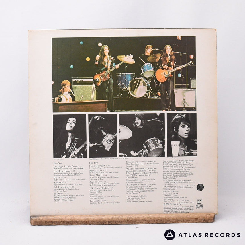 Fanny - Mothers Pride - Lyric Sheet A1 B1 LP Vinyl Record - VG+/EX