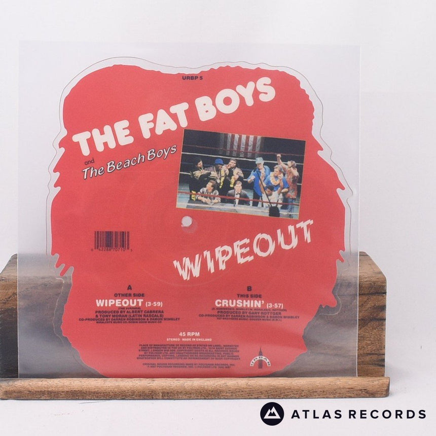 Fat Boys - Wipeout - Picture Disc Shaped 7" Vinyl Record - VG+