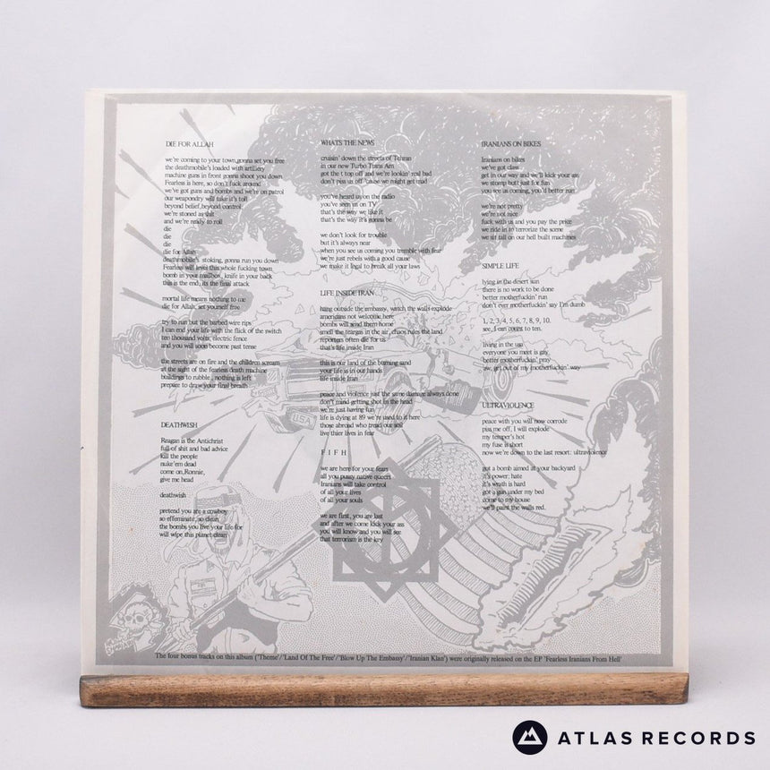 Fearless Iranians From Hell - Die For Allah - A B LP Vinyl Record - VG+/EX