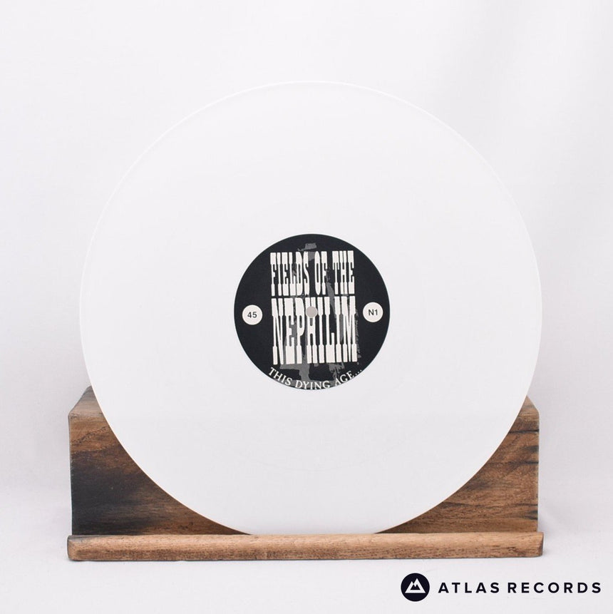 Fields Of The Nephilim - Burning The Fields EP - White 12" Vinyl Record - EX/NM