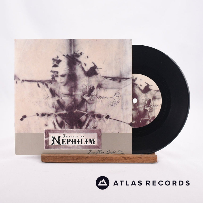 Fields Of The Nephilim For Her Light 7" Vinyl Record - Front Cover & Record
