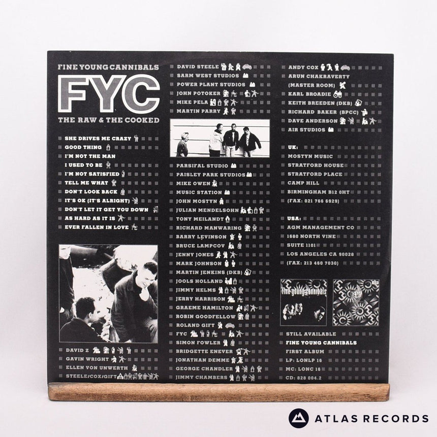 Fine Young Cannibals - The Raw & The Cooked - LP Vinyl Record - EX/EX