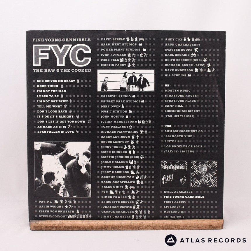 Fine Young Cannibals - The Raw & The Cooked - LP Vinyl Record - EX/EX