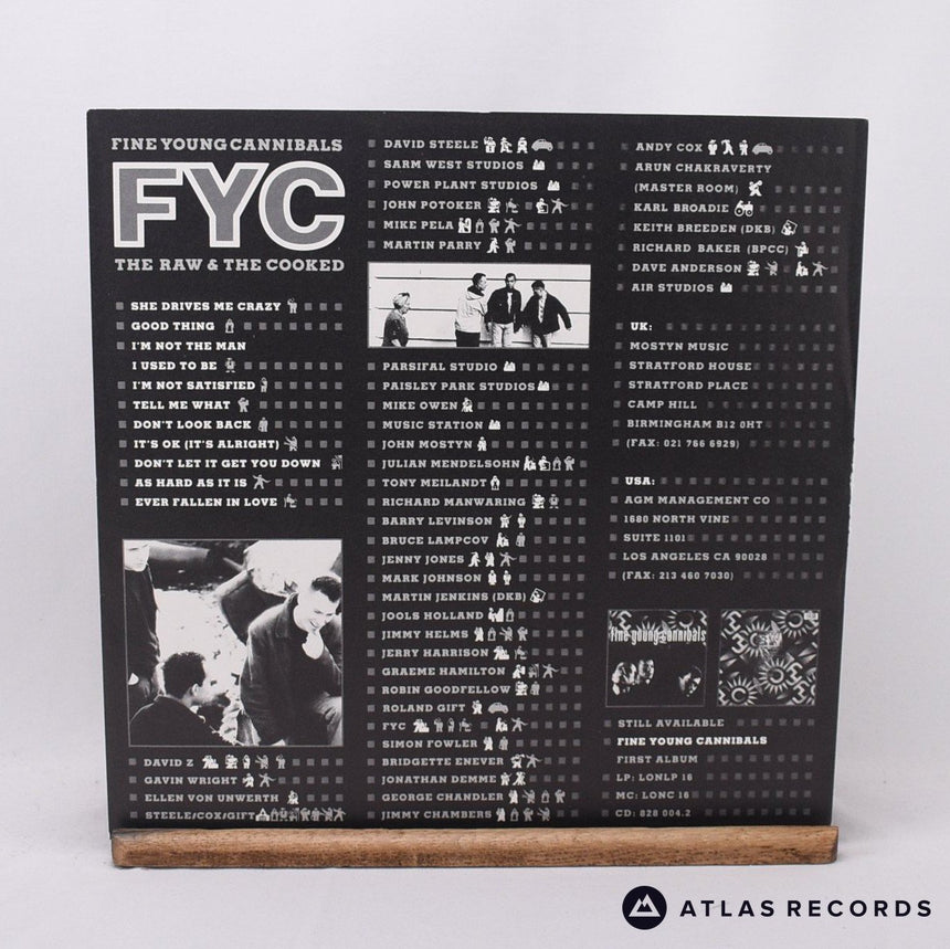 Fine Young Cannibals - The Raw & The Cooked - LP Vinyl Record - EX/EX