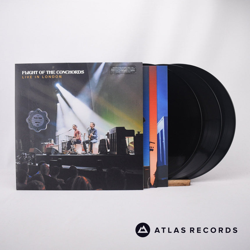 Flight Of The Conchords Live In London 3 x LP Vinyl Record - Front Cover & Record