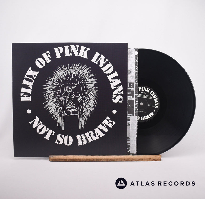 Flux Of Pink Indians Not So Brave LP Vinyl Record - Front Cover & Record