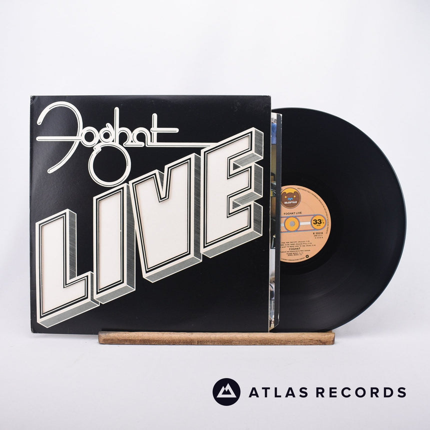 Foghat Live LP Vinyl Record - Front Cover & Record