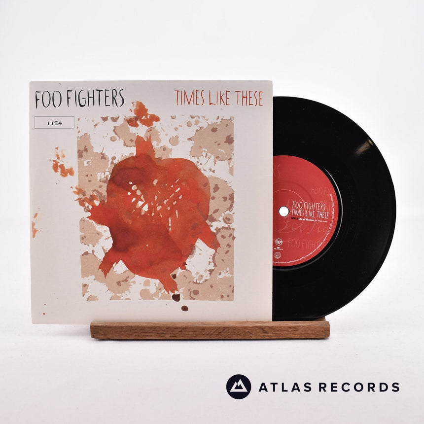 Foo Fighters Times Like These 7" Vinyl Record - Front Cover & Record