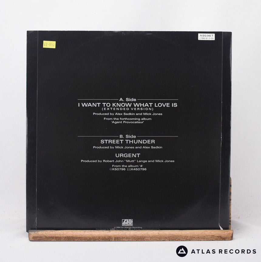 Foreigner - I Want To Know What Love Is - 12" Vinyl Record - EX/VG+